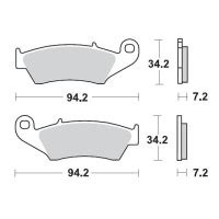 Pastillas De Freno Traseras Moto Master Racing Sinterizadas