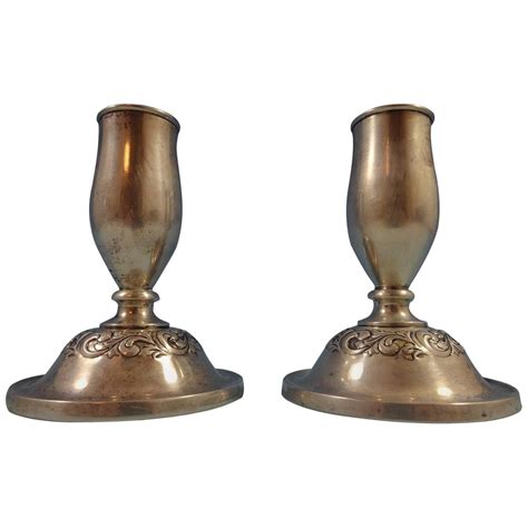 Old Master By Towle Sterling Silver Candlestick Pair For Sale At