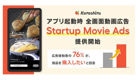 クラシルがフルスクリーン動画広告 「startup Movie Ads」の提供を開始 Syncad（シンクアド）｜ Web広告・デジタル