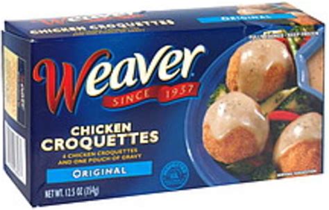 Weaver Original Chicken Croquettes - 12.5 oz, Nutrition Information | Innit