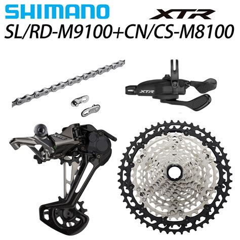 Shimano Xtr M9100 12 Speed Mtb Groupset 10 51t 4pcs With M8100 Cassette