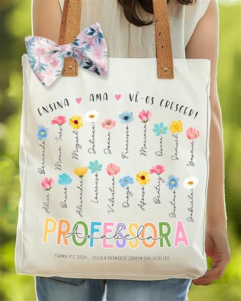 Sacola Tote Bag Professora Prendas Personalizadas