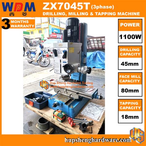 Xest Ling ZX7045T Milling Drilling Tapping 1600rpm 1100W 3phase