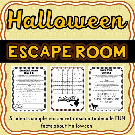 Halloween Escape Room - Amped Up Learning | Escape room, Escape room ...