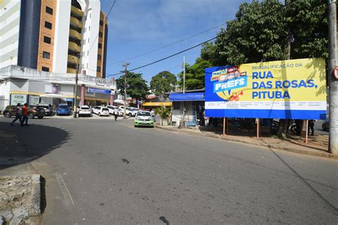 In Cio Das Obras De Requalifica O Da Rua Das Rosas Na Pituba