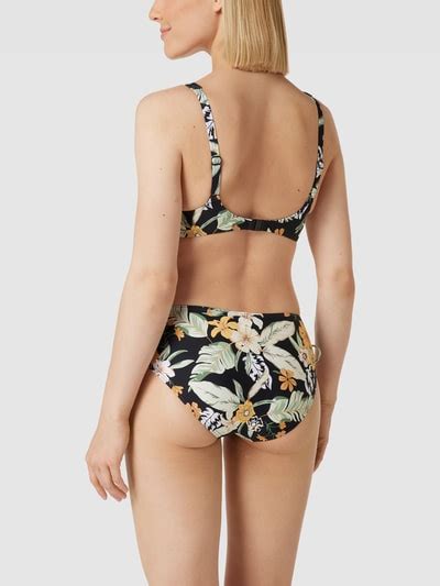 Lascana Bikini Oberteil Mit Floralem Muster Black Online Kaufen