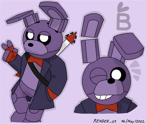 Fnaf Fanart Bonnie By Render 01 On Deviantart