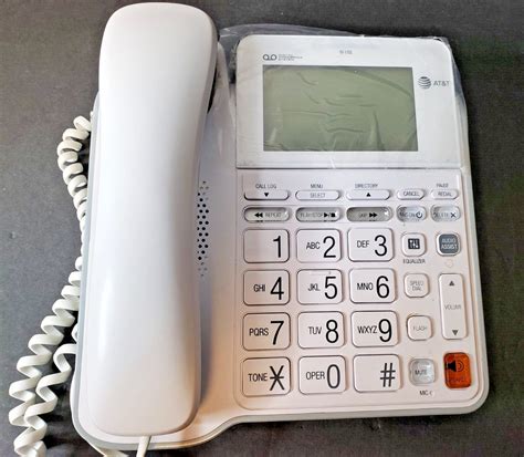 New At T Cl Single Line Corded Phone With Answering System