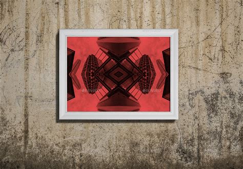 Realistic Framed Poster Holding Mock Up By Xepeec GraphicRiver