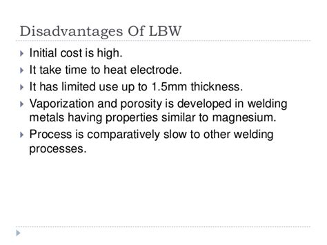 Laser Beam Welding Advantages Disadvantages - foundryfasr