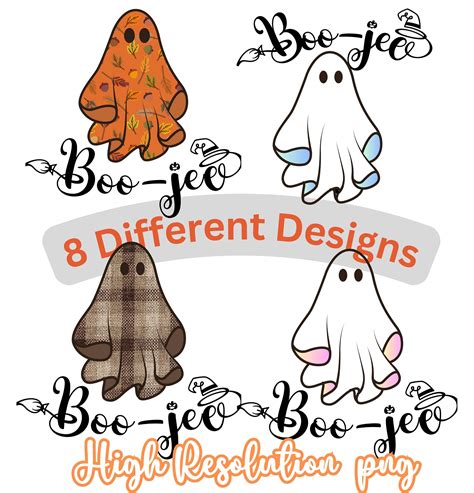 Boujee Design Boujee Boo Jee Spooky Png Cute Ghost Png Etsy