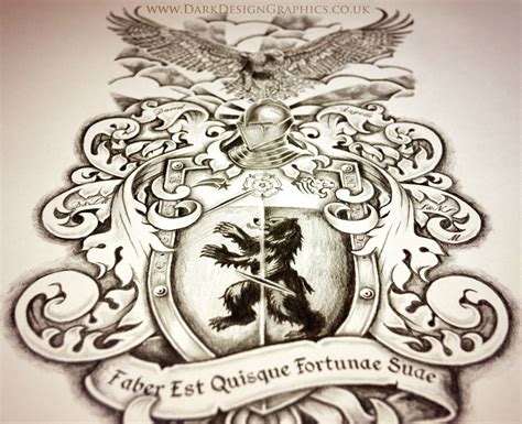 Creating Your Own Coat Of Arms Dark Design Graphics Graphic Design Newcastle Wolf Tattoos