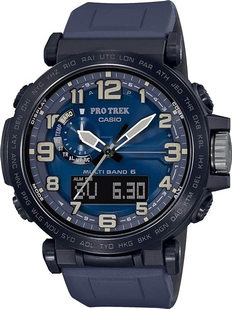 Casio Pro Trek Prw 6600y 2jf Montre Solaire Radio Pilotée Bleu Marine