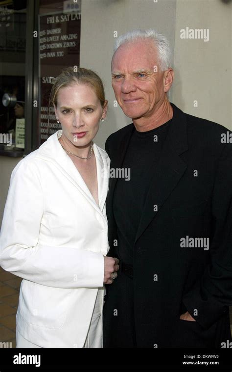 Malcolm Mcdowell And Kelley Kuhractor And Wifehollywood Los Angeles Usa