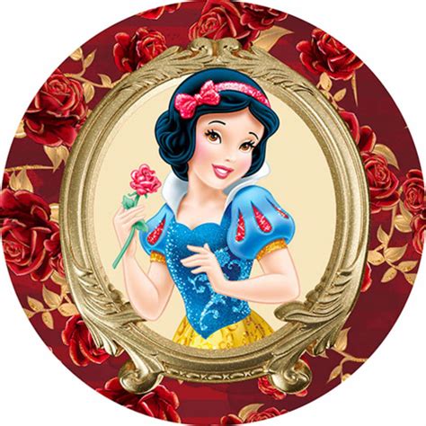 Painel Redondo Em Tecido Sublimado Branca De Neve Shopee Brasil