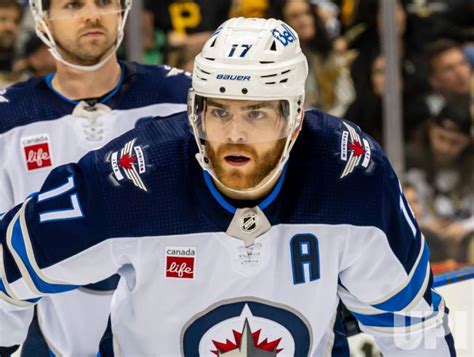 Photo Jets Adam Lowry During Jets Win In Pittsburgh Pit