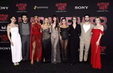 Madame Web Premiere Red Carpet Photos Sydney Sweeney Dakota Johnson