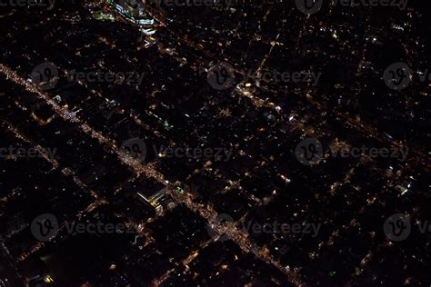 mexico city aerial night view panorama of heavy traffic 12205142 Stock ...