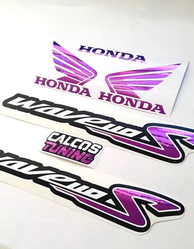 Kit Calcos Honda Wave S Premium Colores Cromados En Venta En