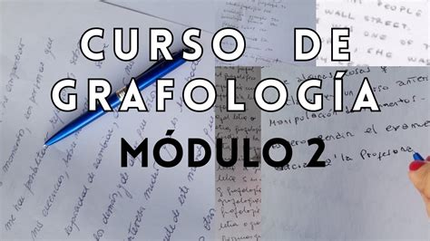 Curso De Grafolog A M Dulo Conceptos B Sicos Youtube