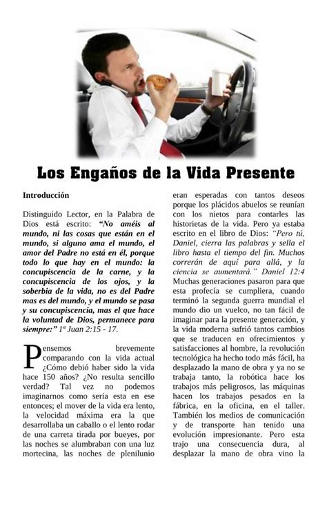 Pdf Los Enga Os De La Vida Moderna Esperanza De Israel Los Enganos