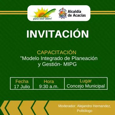 INVITACIÓN CAPACITACIÓN MIPG