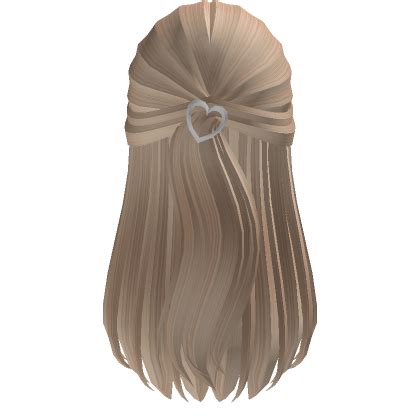 Blonde Heart Clipped Ponytail Hair Roblox Item Rolimon S