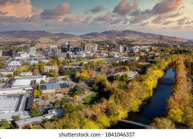 Fall City Trees Boise River Downtown Stock Photo 1841046337 | Shutterstock