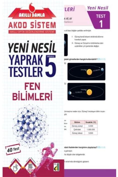 Damla Yay Nevi Ak Ll Damla Fen Bilimleri Yeni Nesil Yaprak Testler