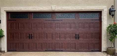 Mahogany Woodgrain Amarr — Garage Door Repair Co