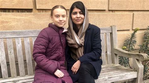 Greta Thunberg Meets Malala Yousafzai At Oxford University BBC News