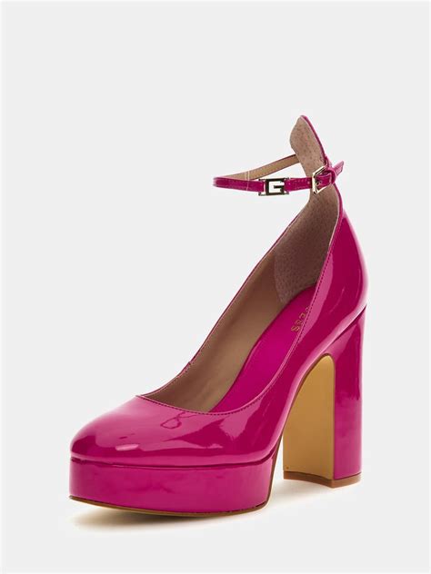 Guess® Temis Patent Leather Court Shoes