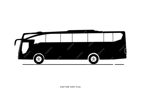 Premium Vector | Bus silhouette