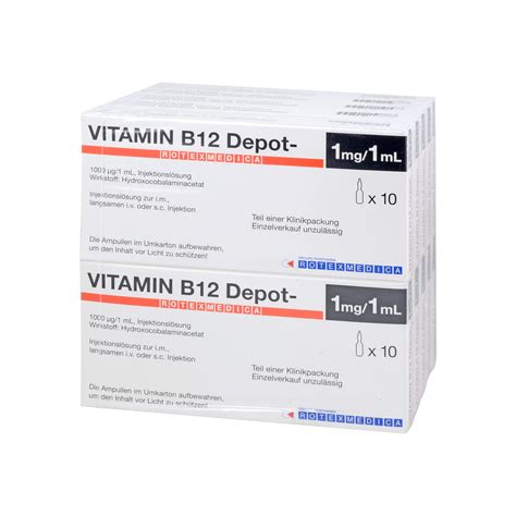 B12 Depot Rotexmedica 100x1 Ml Arzneimittel Datenbank