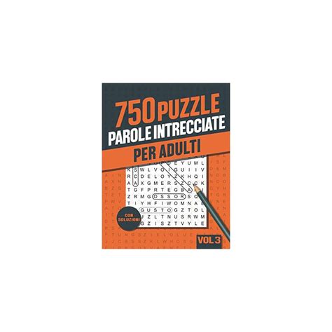 Buy Parole Intrecciate Libro Di Crucipuzzle Per Adulti Con Puzzle