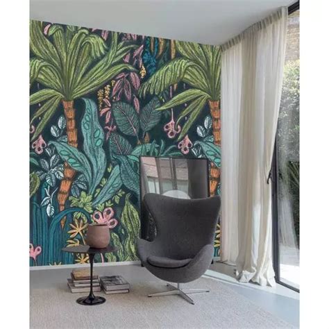 Papier peint Tropical psyché 53x840cm Hexoa Mr Scandinave