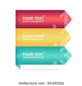 Vector Colorful Text Boxes Infographics Options Stock Vector Royalty