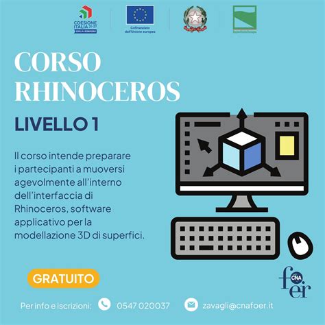 Corso Gratuito Rhinoceros I Livello Cna Forl Cesena