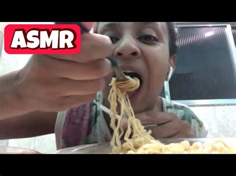 ASMR COMIDA MACARRÃO NUGGET DE FRANGO MUKBANG YouTube