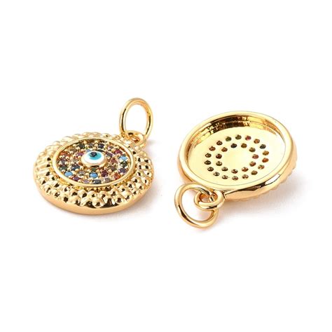 Dije Colgante Ojo Turco Laminado Oro 18k Goldfilled Microcircones De