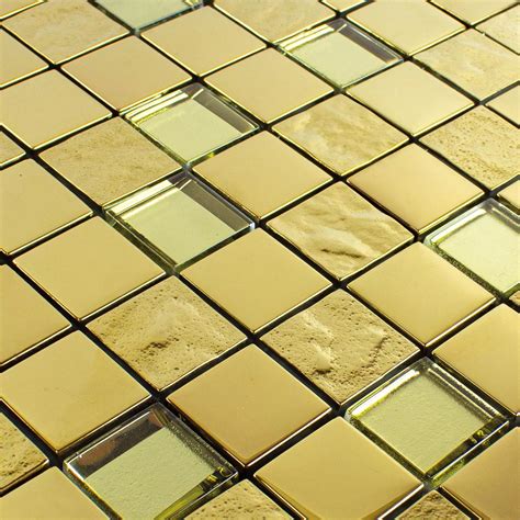 Glass Mosaic Tiles Midland Gold