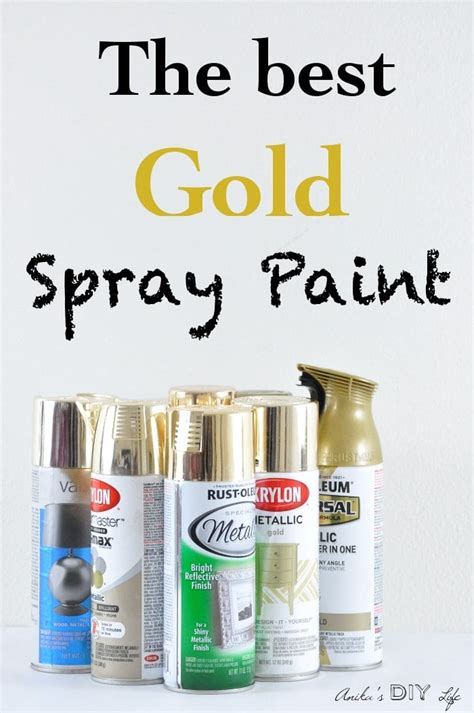 The Best Gold Spray Paint Out There! - Anika's DIY Life