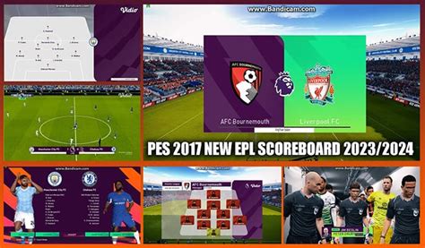 اسکوربرد NEW EPL 2023 برای PES 2017 مودینگ وی