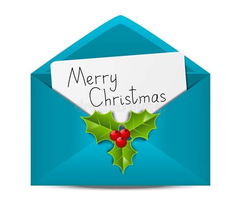 Christmas Envelope Stock Vector Illustration Of Send 34949571