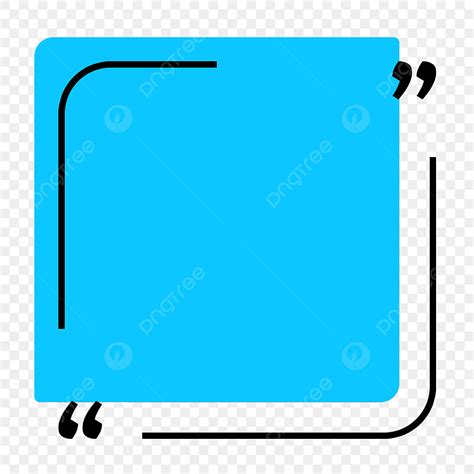 Dialog Box Clipart Png Images Sky Blue Square Color Dialog Quote Box