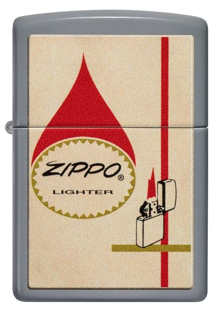 Zippo Flat Grey Vintage Loja Oficial Da Zippo No Brasil