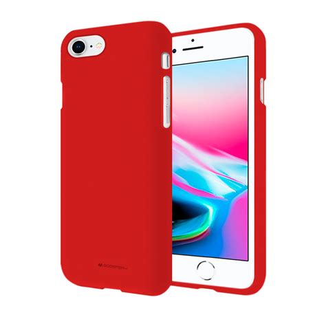 Funda Case Para Iphone 8s Soft Feeling Goospery Nuevo Antishock Rojo Resistente A Caídas