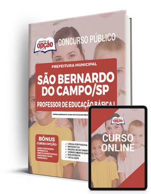 Apostila Prefeitura São Bernardo Campo Professor Educação Básica I 2022