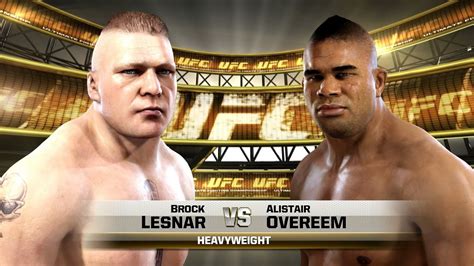 Ufc Brock Lesnar Vs Alistair Overeem Hd Youtube