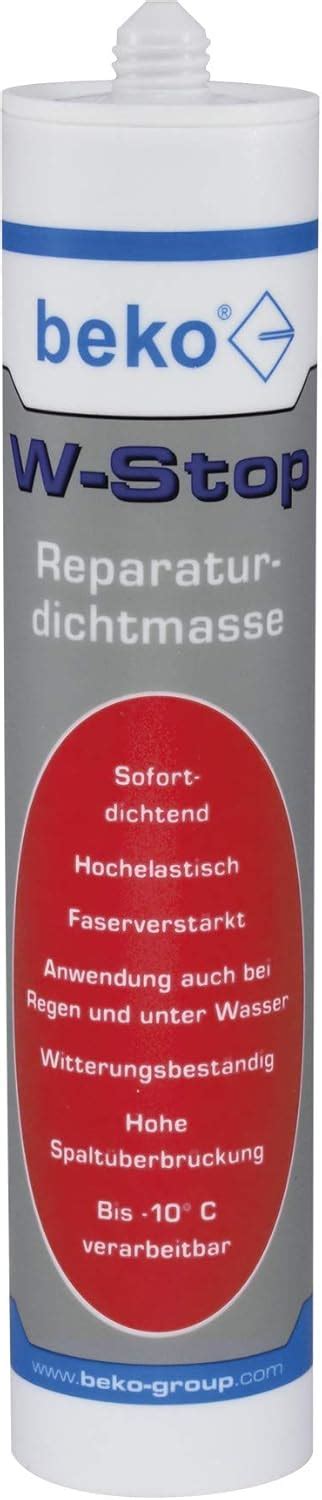 W Stop Reparaturdichtmasse 310 Ml Grau Amazonde Baumarkt